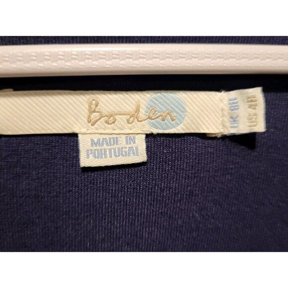 Boden Sleeveless Ruched Floral Cosima Jersey Midi Dress Sz 4r - Picture 6 of 8